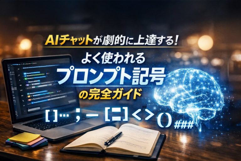AIチャットが劇的に上達する！よく使われるプロンプト記号の完全ガイド