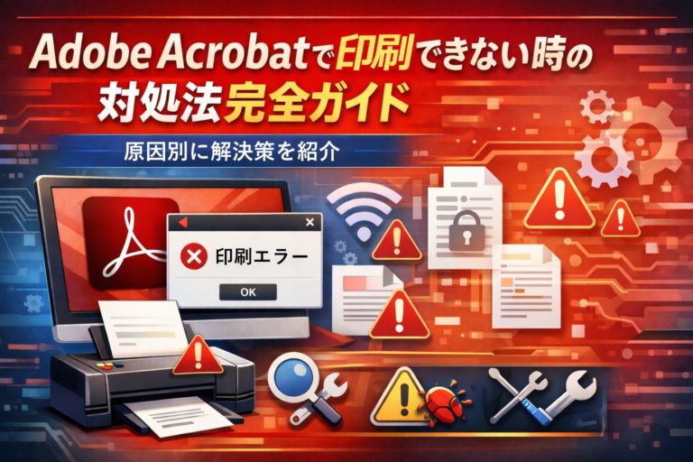 Adobe Acrobatで印刷できない時の対処法完全ガイド－原因別に解決策を紹介
