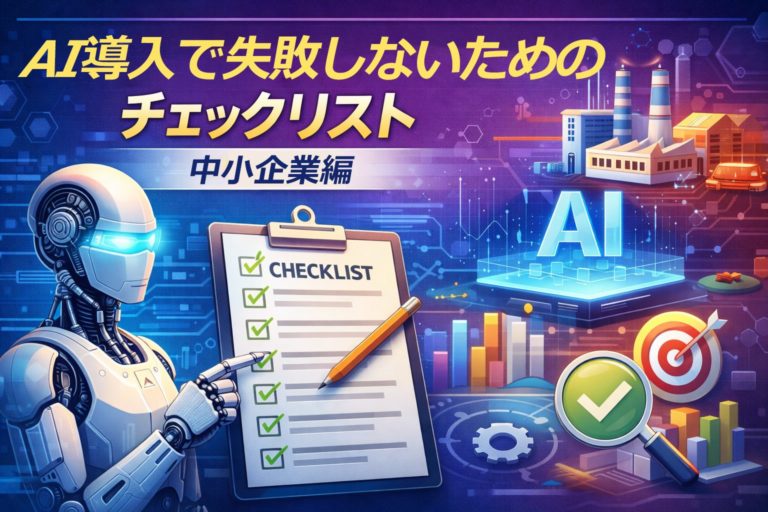 AI導入で失敗しないためのチェックリスト：中小企業編