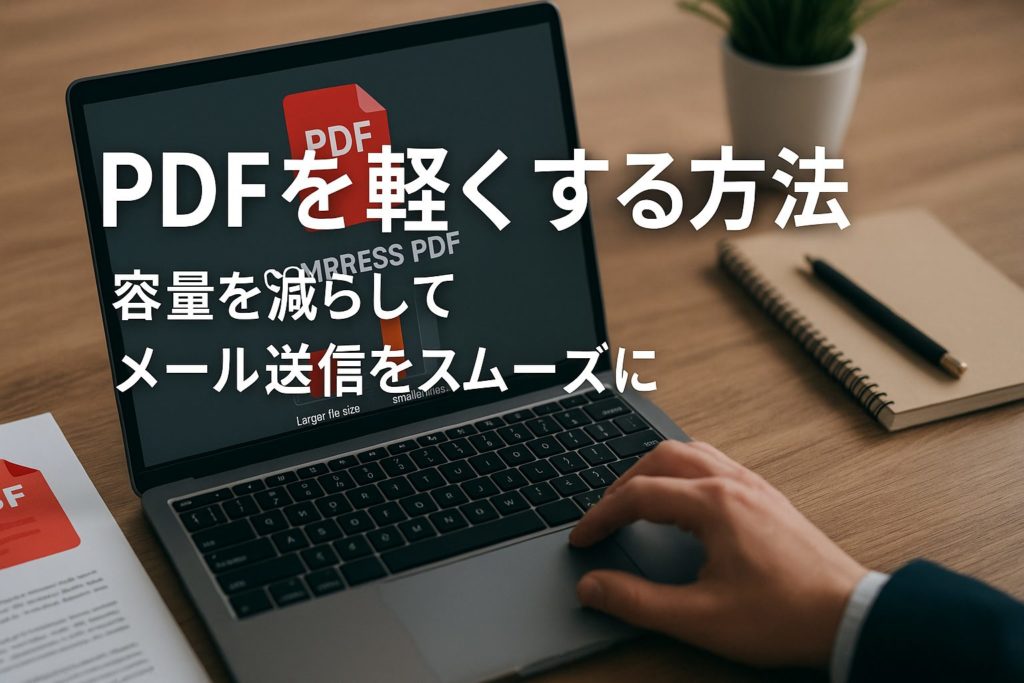 PDFを軽くする方法－容量を減らしてメール送信をスムーズに